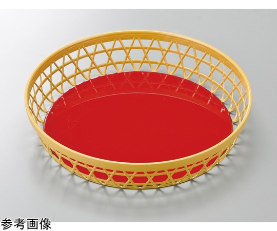 福井クラフト ABS9寸 竹丸かご クリーム内朱 51301210 1個（ご注文単位1個）【直送品】