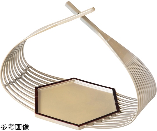 福井クラフト 六角篭盛器(大)黄金銀彩155 55203786 1個（ご注文単位1個）【直送品】
