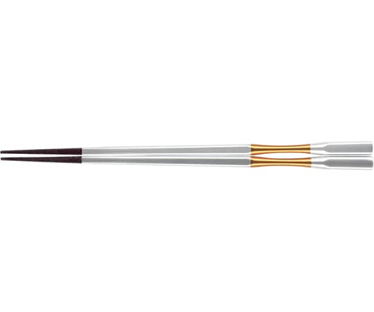福井クラフト 225 杵型多久島箸 メタルシルバーゴ帯先茶乾漆 60003290 1個(ご注文単位1個)【直送品】