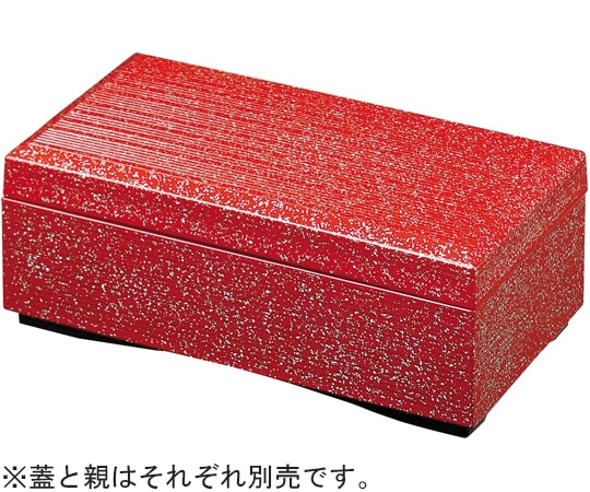 福井クラフト 6寸 長手姫箱 朱本銀平目内朱(蓋) 21077031 1個(ご注文単位1個)【直送品】