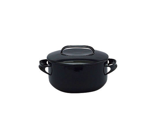 野田琺瑯 琺瑯ノマクキャセロール 24cm NOM-24T BK ブラック 475095 1個（ご注文単位1個）【直送品】