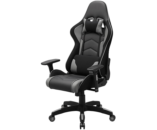 サンワサプライ ゲーミングチェア SNC-L18GY 1台(ご注文単位1台)【直送品】