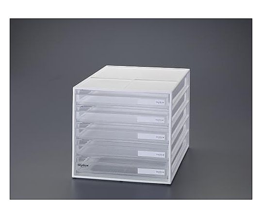 エスコ 250x340x 230mm/ 5段 レターケース(ホワイト) EA954JA-2 1個(ご注文単位1個)【直送品】
