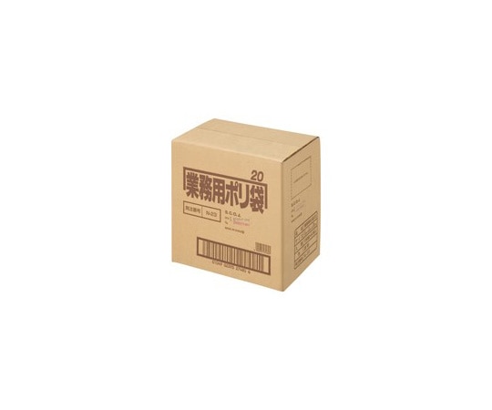 日本サニパック ポリゴミ袋 透明 20L 10枚×60組 N-23-60 1箱(ご注文単位1箱)【直送品】