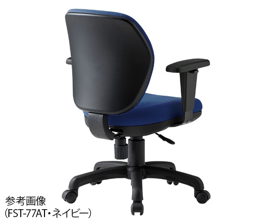 藤沢工業 オフィスチェアー ブラック FST-77ATL 1脚(ご注文単位1脚)【直送品】