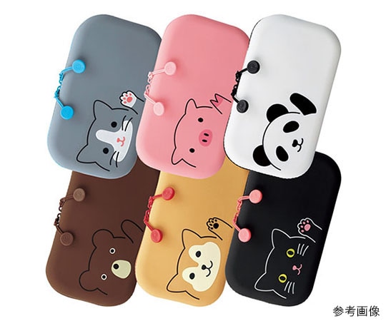 LIHITLAB SMART FIT PuniLabo(プニラボ) ファスナーポーチ(ハチワレネコ) A7716-4 1個(ご注文単位1個)【直送品】