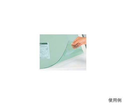 クラウン デスクマット スカイメルト 軟質ビニール製 750×1515mm CR-SS1N-T 1枚(ご注文単位1枚)【直送品】