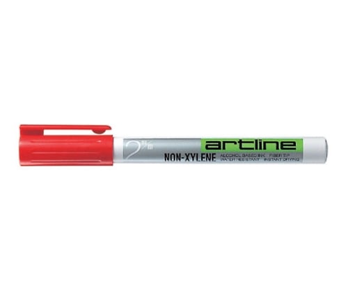 シヤチハタ アートライン油性マーカー 線幅 1.0mm アルコール系インキ(インク色:赤) K-700 1本(ご注文単位1本)【直送品】