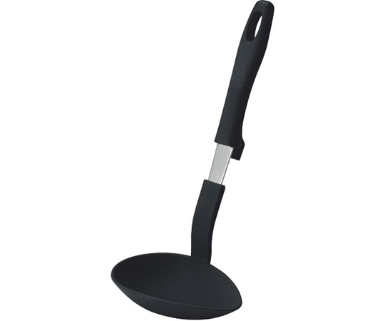 田辺金具 抗菌耐熱ミニレードル ブラック  1個（ご注文単位1個）【直送品】
