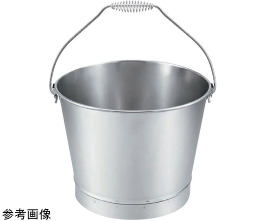 スギコ産業 18-8 バケツ バネ取手 16L 1個(ご注文単位1個)【直送品】
