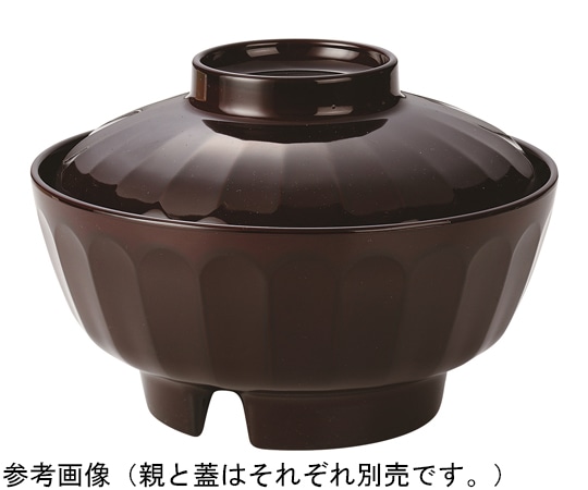 福井クラフト 菊割丼 蓋(小)総溜塗 φ136mm 50022715 1個（ご注文単位1個）【直送品】