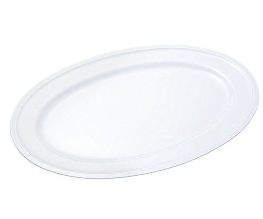 エンテック 給食用食器 小判皿 20インチ PW-11白 320003 1個（ご注文単位1個）【直送品】