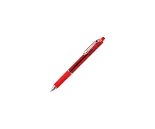 スマートバリュー ノック式油性ボールペン 赤 H048J-RD 1本(ご注文単位1本)【直送品】