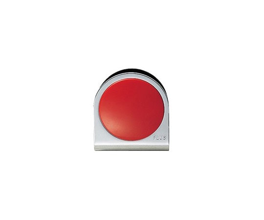 >プラス カラーマグネット クリップ 大 レッド RD 1個(ご注文単位1個)【直送品】