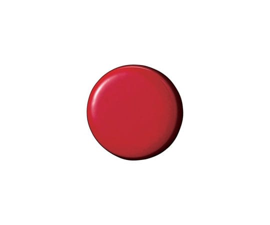 スマートバリュー 両面強力カラーマグネット 18mm 赤 1箱(10個入) B270J-R 1箱(ご注文単位1箱)【直送品】