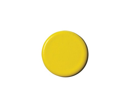 スマートバリュー 強力カラーマグネット 塗装 25mm 黄 1箱(10個入) B273J-Y 1箱(ご注文単位1箱)【直送品】