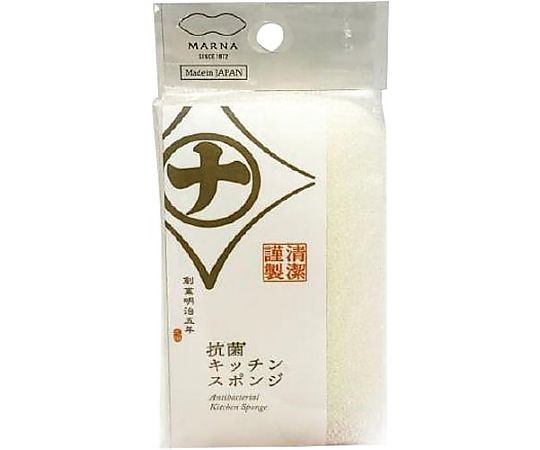 マーナ 抗菌キッチンスポンジK751W K751W 1個(ご注文単位1個)【直送品】