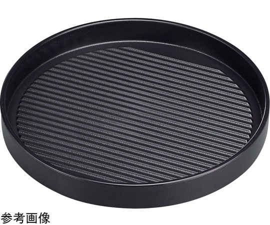 福井クラフト 22cm 丸型肉皿 黒(塗無) 54252610 1個（ご注文単位1個）【直送品】