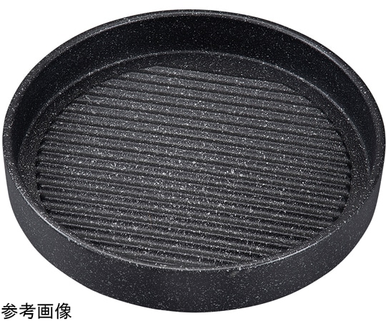 福井クラフト 30cm 丸型肉皿 黒石目調 62164660 1個（ご注文単位1個）【直送品】