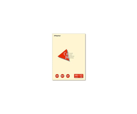 Nagatoya カラーペーパー 特厚口 B4 レモン 50枚 ナ-2402 1冊(ご注文単位1冊)【直送品】