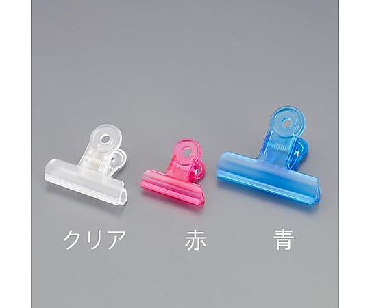 エスコ 65mm [クリア] プラスチッククリップ(5個入) EA762FB-231 1袋(ご注文単位1袋)【直送品】