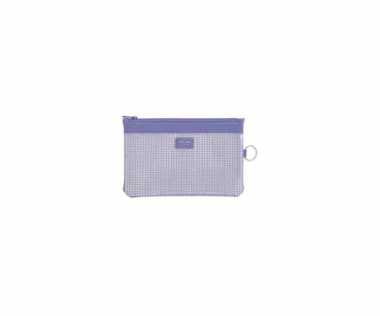 LIHITLAB メッシュケース B6 ブルーバイオレット F-244 1枚(ご注文単位1枚)【直送品】