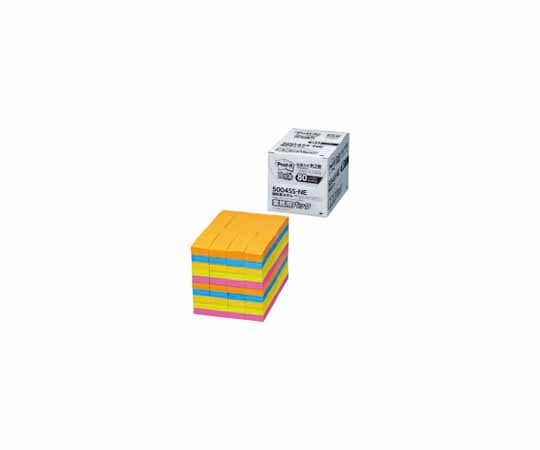 スリーエム Post-it 強粘着ふせん 業務用 5色×16 1箱(90枚×80パッド入) 5004SS-NE 1箱(ご注文単位1箱)【直送品】