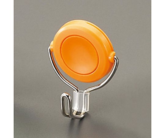 エスコ φ32mm/ 1.5kg マグネットフック(回転フック/オレンジ) EA762FG-234 1個(ご注文単位1個)【直送品】