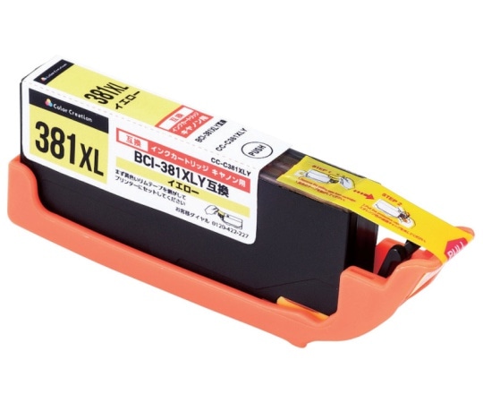 カラークリエーション カラークリエーション インクカートリッジ イエロー CC-C381XLY 1個(ご注文単位1個)【直送品】