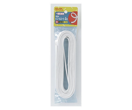 ELPA 1.25コード4m ホワイト VFF-4LH(W) 1個(ご注文単位1個)【直送品】