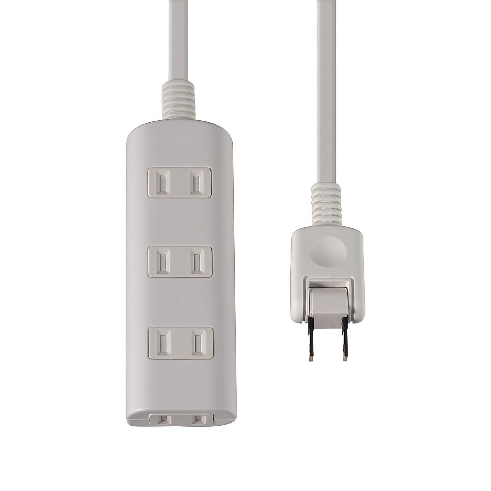 ELPA 扉付タップラン4P 1m ホワイト WBT-N4010B(W) 1個(ご注文単位1個)【直送品】