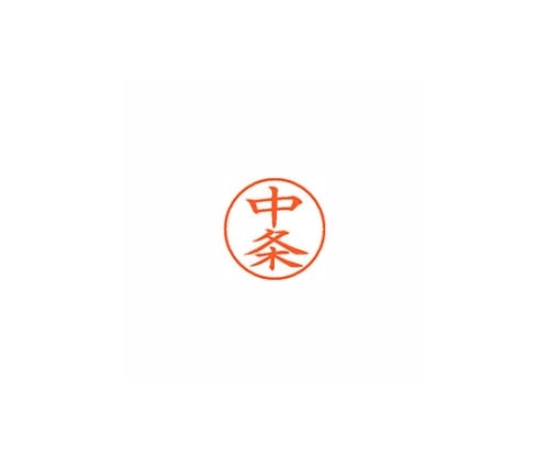 シヤチハタ ネーム9 (ネーム印) 中条(インク色:朱) XL901453 1個(ご注文単位1個)【直送品】
