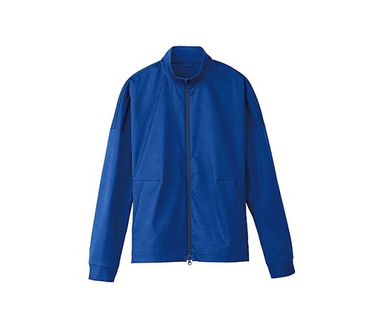 ナチュラルスマイル ユニセックスジャケット ブルー L TJ0801U-6 L 1枚（ご注文単位1枚）【直送品】