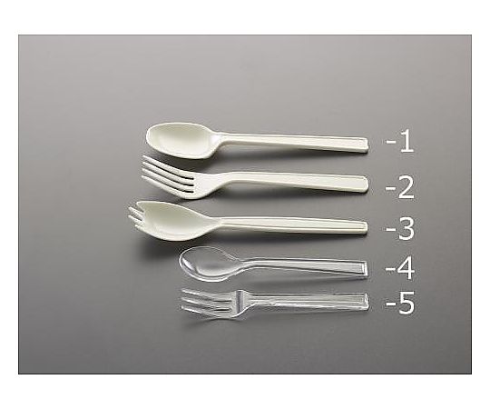 エスコ 160mm プラスチックフォーク(アイボリー/100本) EA912MD-2 1袋（ご注文単位1袋）【直送品】