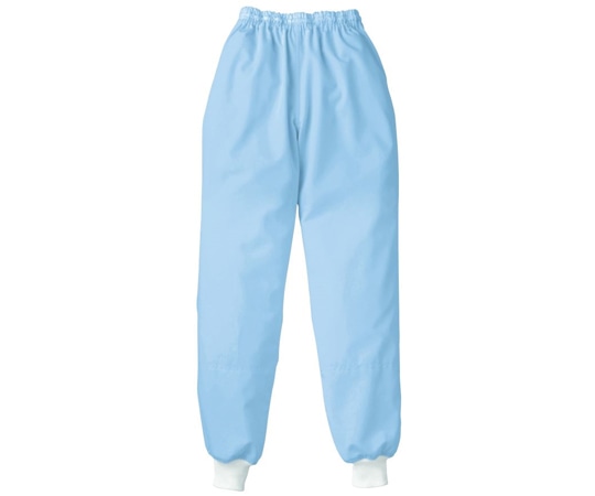 KAZEN レディスパンツ サックス L 843-41 L 1枚（ご注文単位1枚）【直送品】