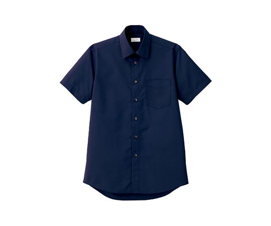 FACE メンズレギュラーカラー半袖シャツ ネイビー LL FB5041M-8 LL 1枚（ご注文単位1枚）【直送品】