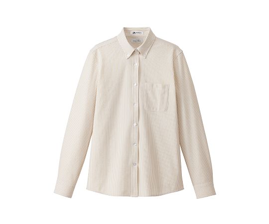 FACE レディスニット吸汗速乾長袖ブラウス ベージュ LL FB4021L-1 LL 1枚(ご注文単位1枚)【直送品】