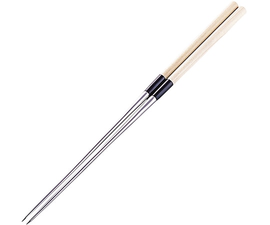 エムテートリマツ 白木柄盛箸(水牛桂柄付) 24cm  1個（ご注文単位1個）【直送品】