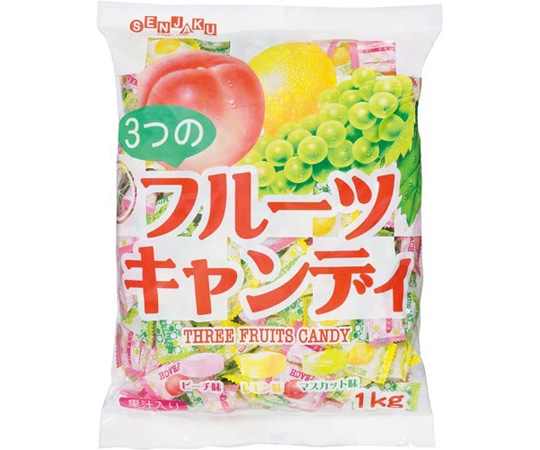 扇雀飴本舗 3つのフルーツキャンディ 1kg 303205 1袋※軽(ご注文単位1袋)【直送品】