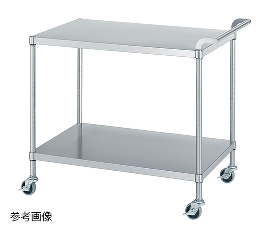 シンコー(業務用厨房機器) ステンレスワゴン(SUS430) 750×600×800mm(棚2段) M02-7560-U75 1個 (ご注文単位1個)【直送品】