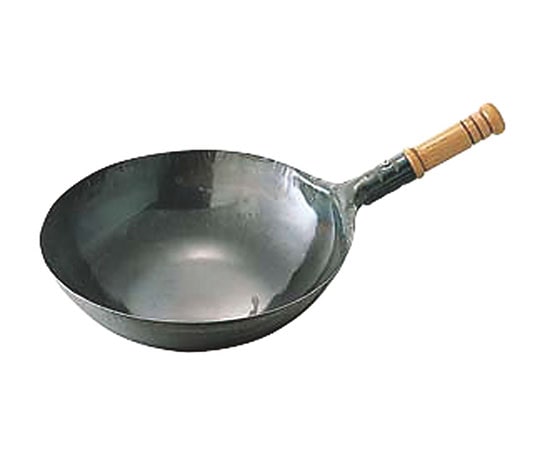 山田工業所 鉄打出木柄片手中華鍋 36cm  1個（ご注文単位1個）【直送品】