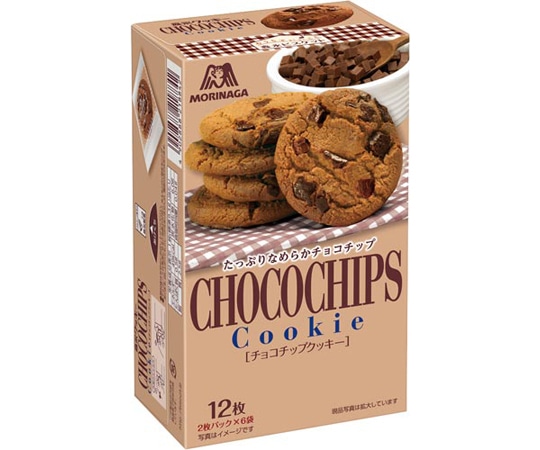 森永製菓 チョコチップクッキー 6袋(12枚入) 218842 1箱※軽(ご注文単位1箱)【直送品】