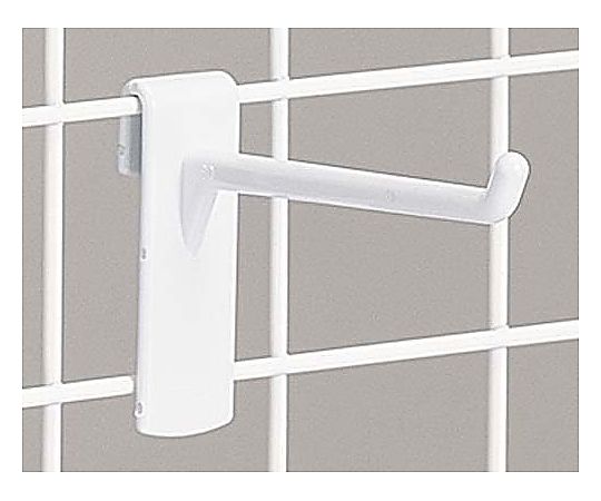 ニックス メッシュ用樹脂フック 白 長さ80mm 10本入 4LH-80W-1P 1パック(ご注文単位1パック)【直送品】