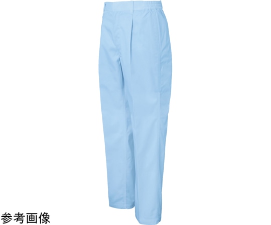 サンエス 男性用混入だいきらい横ゴム・裾口ストレートパンツ サックス M FX70956 1枚（ご注文単位1枚）【直送品】