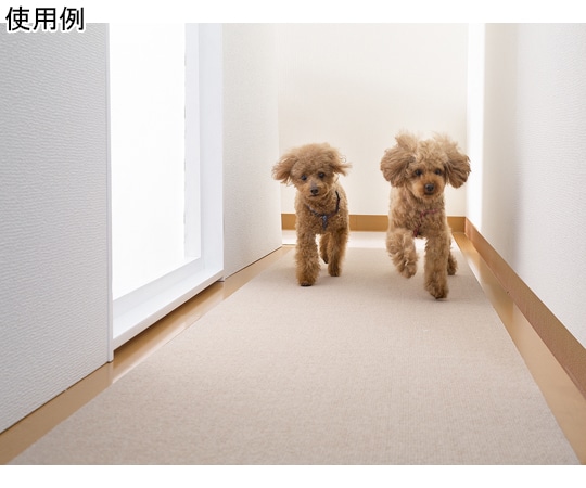サンコー(生活用品) おくだけ吸着ロングマット 60×600cm ベージュ KP-41 1枚(ご注文単位1枚)【直送品】