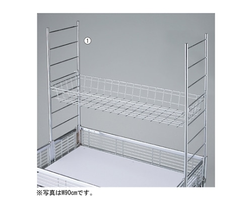 ストア・エキスプレス 中折れワゴン用上置きカゴセット W120cm用追加カゴ 61-653-79-2 1個（ご注文単位1個）【直送品】