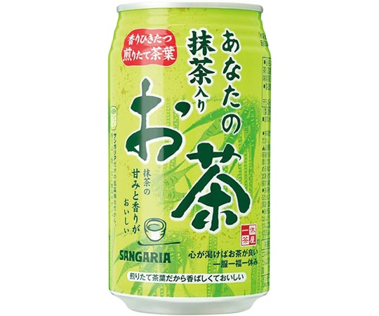 日本サンガリアベバレッジカンパニー あなたの抹茶入りお茶 340缶 24本 016508 1セット※軽(ご注文単位1セット)【直送品】