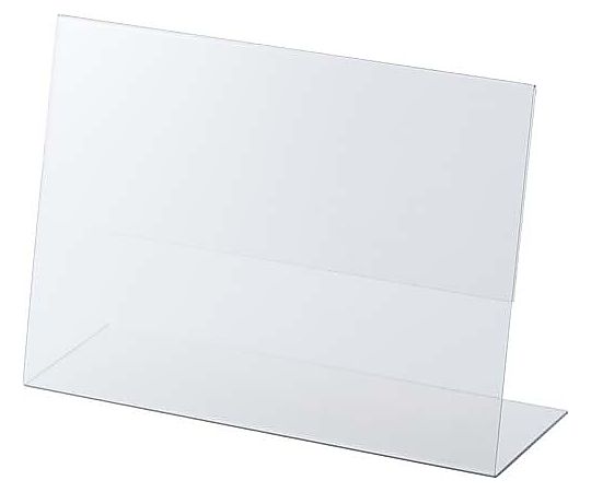 鈴木プラスチックス サインホルダー片面用L型 A6ヨコ 10個入 00-01-12138 1袋(ご注文単位1袋)【直送品】