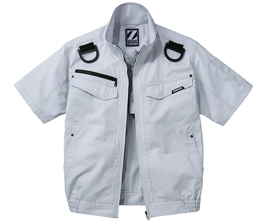 自重堂 空調服半袖ブルゾン シルバー EL 74130 1枚(ご注文単位1枚)【直送品】