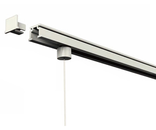 福井金属工芸 C型オールホワイトレールセット600mm 3531-W 1セット（ご注文単位1セット）【直送品】